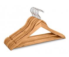 Highliving Lot de 20 cintres en Bois pour Pantalons, vÃªtements et vÃªtements