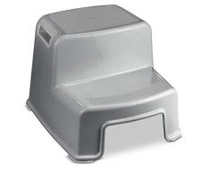 Healthy Toilet Pro Marchepied à 2 niveaux Gris 36 x 33 x 26 cm