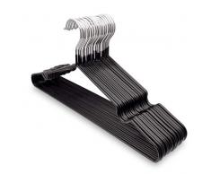 Lot de 20 cintres Keplin en métal avec revêtement en caoutchouc de qualité supérieure