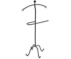 TecTake Valet de Chambre métallique Valet de Nuit Porte Manteaux métal