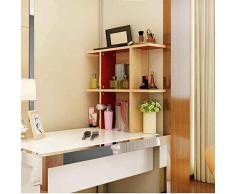 MOM Bibliothèque de Meubles de Bureau à Domicile, Table Simple Simple Combinaison d'étagère de Bureau Moderne Petite étagère Creative Étagère Étage Étage Multifonctionnel Creative Bureau Petite étagè