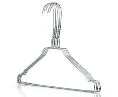 Hangerworld 100 Cintres 33cm en Métal Résistant avec Barre Pantalon pour Vêtements pour Enfants