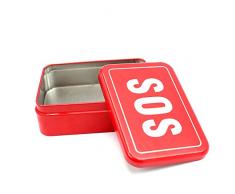 VORCOOL SOS Outil de Survie en Plein air durgence pour scies à Fil Pliant Couteau Boussole Multi-Usage Pince boîte de Rangement (Rouge)