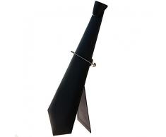 Présentoirs pour Bijoux Porte bijoux support cravate pour pince cravate en simili cuir Noir