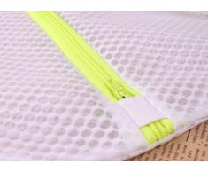 Lot de 3 Filets (L 50x60cm, M 40x50 cm, S 40x30 cm) à linge (sac de lavage) spécialement conçu pour vos linges sensibles ou de qualité