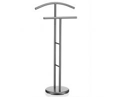 IDIMEX Valet de Chambre LAURENZ Valet de Nuit Porte vêtement laqué Gris