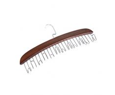 ZXXFR Solide Bois Cravate Armoires Garde-Robe Cadre Épaississement Rétro Cintre Foulard en Soie Crochet Ceinture Organisateur Porte-Rack Fournitures De Maison (5Pcs), Crochets Rétro