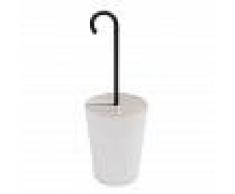 Danese Porte-parapluie Bincan - blanc/noir/revêtu par poudre/H 85cm / Ø 30cm