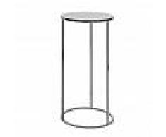 Schönbuch Rack - Porte-Parapluie/Table d'appoint Ø30cm - chrome fume/brillant/H 59cm / Ø 30cm