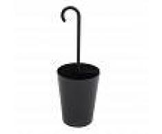 Danese Porte-parapluie Bincan - noir/noir/revêtu par poudre/H 85cm / Ø 30cm