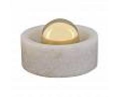 Tom Dixon Stone - Mortier de boule pour les épices - laiton, blanc/Morwad marbre blanc/laiton plaqué moulé boule de fer