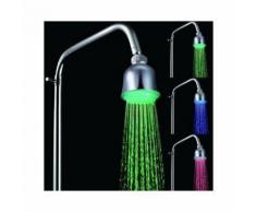 Douchette Pommeau De Douche Plafond Led Indicateur Lumineux De Temperatures Inox - Yonis - Accessoires salles de bain et WC