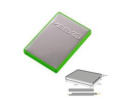 Etui 4 Cartes MeexUp RFID - Porte Carte Rigide anti piratage CB - Vert Argent - Autres Classement et Archivage
