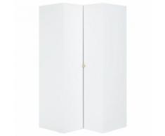 Armoire d'angle Stige - Blanc - Armoire