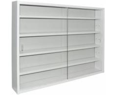 Watsons - REVEAL - Vitrine Collectionneur murale 4 etageres - finition blanche - Vitrines
