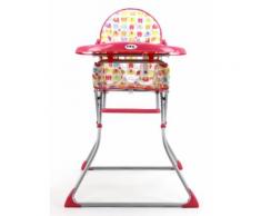 Chaise haute pliante Baby Fox Quick Elephant - Rose - Chaises hautes et réhausseurs