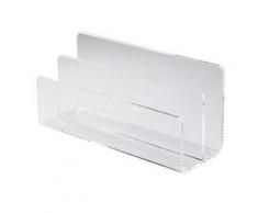 Trieur de lettres de bureau, matière acrylique, 2 compartiments - Plaque de porte