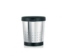 BRABANTIA 364280 CORBEILLE À PAPIER CONIQUE 5 L BRILLIANT INOX - Accessoire de cuisine
