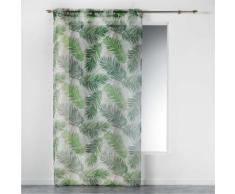Voilage a oeillets 140 x 240 cm imprime green paradise - Rideaux et stores