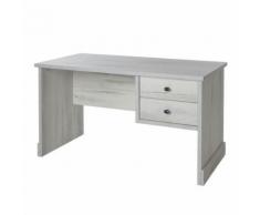 Bureau couleur bois blanc ARIZONA - L 138,6 x P 67,4 x H 75 cm - Bureaux enfant et accessoires
