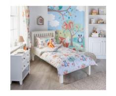 Riva Home Woodland - Draps housse - Enfant (Lit double) (Multicolore) - UTRV1060 - Equipement du lit