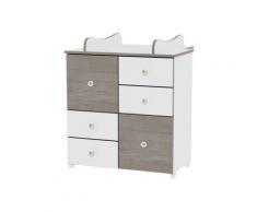 Commode avec plan à langer chambre bébé / enfant Beige - Commodes et plans à langer