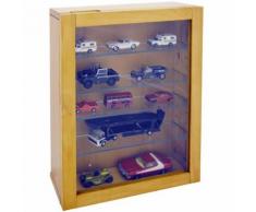 Watsons - COLLECTION - Vitrine Collectionneur murale 4 etageres - finition naturelle - Vitrines