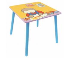 Petite Table enfant en bois carrée T'choupi - Décoration murale