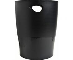 Exacompta Classic 453014D Corbeille à papier 26 x 26 x 33,50 cm Noir - Armoires de bureau