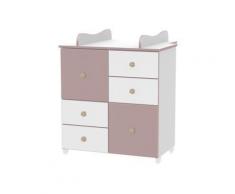 Commode avec plan à langer chambre bébé / enfant Cappuccino - Commodes et plans à langer