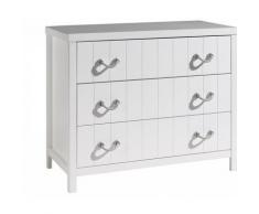 Vipack Commode 3 tiroirs Lewis - Commodes et plans à langer