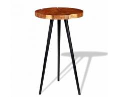 KKmoon Table de Bar en Bois Style Industriel pour Cuisine, Bar, Balcon (55-60) x 110 cm - Tables hautes