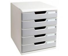 exacompta exacompta module de classement modulo a4, 10 tiroirs, gris noir - Autres accessoires écriture et petite fourniture
