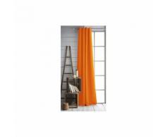 Rideau occultant à oeillets Today Tutti Tempo - 140 x 260 cm - 100% polyester - Mandarine - Rideaux et stores