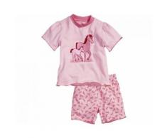 Playshoes pyjamas chevaux manches courtes rose fille taille 104 - Range pyjama