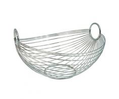 ZELLER 24895 CORBEILLE FRUITS OVALE 25,5 X 16 CM (CHROM) - Autres