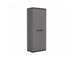 Kis armoire de rangement piu haute - 68 x 39 x 166 cm - gris anthracite et noir - Rangement de l'atelier