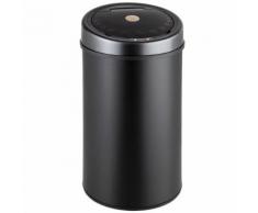 TECTAKE Poubelle de Cuisine Automatique 50L Design en Acier Noir - Poubelle