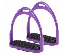 Walmeck Stirrups Déquitation Flex Cheval en Aluminium Selle Antidérapante Cheval Équipement de Sécurité équestre à Pédale - Accessoires de sellerie