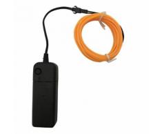 Luminaires AUCUNE LED flexible lumière EL fil cordes bande corde Glow Décor néon lampe USB Controlle jaune - Autres