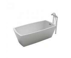 Baignoire ilot rectangulaire design 168x75 cm en acrylique blanc - Installations salles de bain