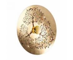 Applique murale design LUNA Or 24 Carats 1 ampoule Diamètre 89 Cm Albero Multi - Appliques et spots