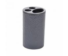 gobelet brosse a dent plastique martelé urban anthracite - Accessoires de bain