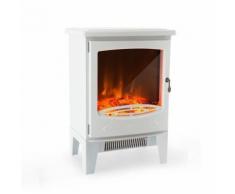 Klarstein Meran Cheminée électrique effet flammes -chauffage 950W /1850 W - blanc - Chauffage et ventilation