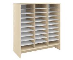 Meuble de rangement et de classement en bois de 30 cases. Dim: H114 X L105 X P47 cm. - Petit mobilier enfant