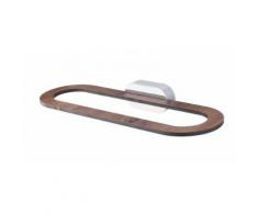 PORTE SERVIETTE MURAL - BISK - Bois - 3 Kg - HPL/CHROME - Accessoires salles de bain et WC