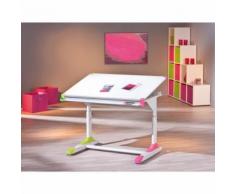 Paris Prix - Bureau Enfant Inclinable duo 100cm Rose & Vert - Bureaux