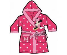 Mgs33 Peignoir Minnie Mouse Rose Candy pour Fille Age 8 Ans, Tout Doux, Superbe Couleur,Disney, avec Poches - Linge de bain