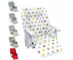 Housse d'assise pour chaise haute bébé enfant gamme Ptit - Ptit stars multicolore - Chaises hautes et réhausseurs