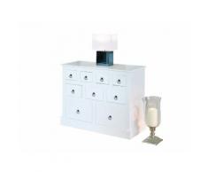 Links 20901520 provence 2 commode blanc 100 x 39 x 80 cm - Commodes et plans à langer